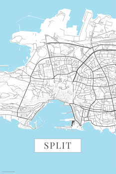 Plakat Split white