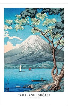 Plakat Takahashi Shotei - Lake Yamanaka and Mount Fuji