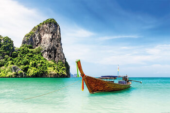 XXL plakat Thailand - Thai Boat