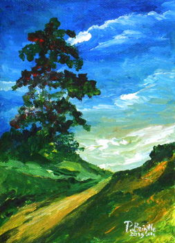 Billede på lærred The old oak, 2015