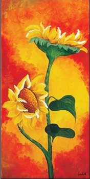 Two Sunflowers Kunsttryk