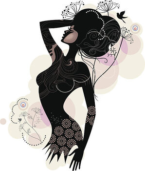 Plakat Woman with dill.