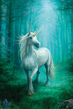 Poster Anne Stokes - Forest Unicorn