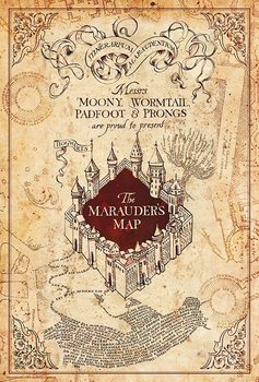 Poster Harry Potter - Marauderjev zemljevid