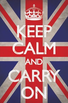 Keep calm and carry on - union Poster