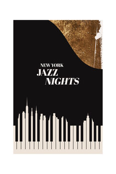 Umetniški tisk Kubistika - NY Jazz