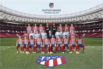 Plakát Atletico Madrid 2018/2019 - Plantilla