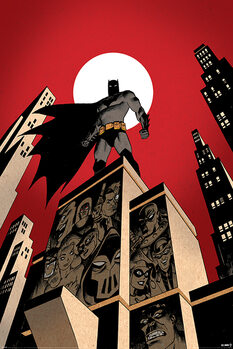 Plakát Batman - Villain Skyline