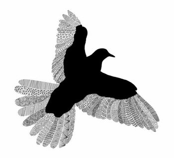 Plakát Bird Line Art