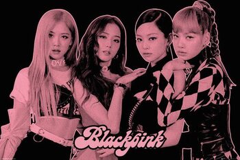 Plakát BlackPink - Group Pink