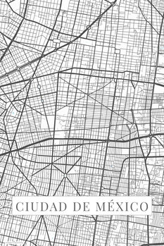 Plakát Ciudad de México white