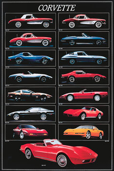 Plakát Corvette Chart