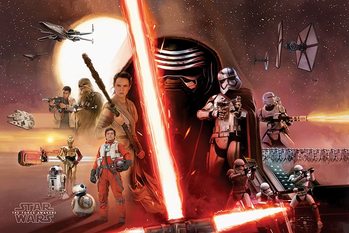 Csillagok háborúja VII (Star Wars: Az ébredő Erő) - Galaxy Plakát