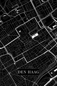 Plakát Den Haag black