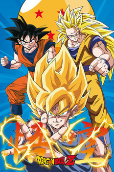 Plakát Dragon Ball - Z3 Gokus Evo