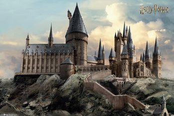 Plakát Harry Potter - Roxfort nappal