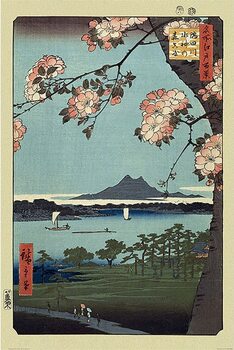 Plakát Hiroshige - Masaki & Suijin Grove