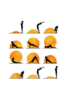 Plakát Kubistika - Yoga sun