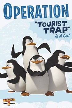 Plakát Madagascar 2 - penguins