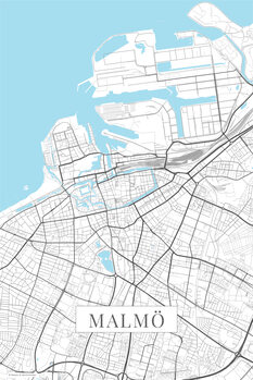Plakát Malmo white
