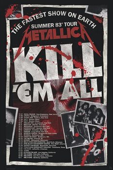 Plakát Metallica - Kill'Em All 83 Tour