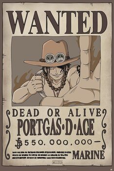 Plakát One Piece - Wanted Ace