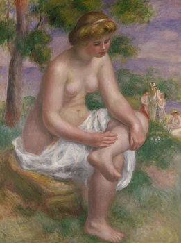 Plakát Seated Bather in a Landscape or, Eurydice