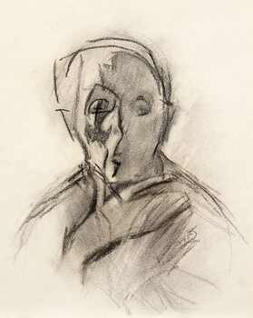 Plakát Self Portrait of the Artist with Eyes Closed, 1945