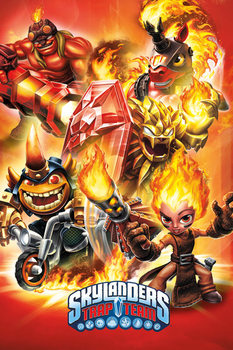 Plakát Skylanders Trap Team - Fire