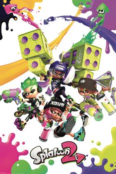 Plakát Splatoon 2 - Colour Splats