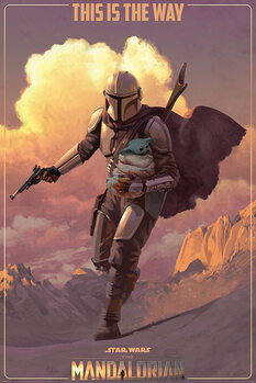 Plakát Star Wars: The Mandalorian - On The Run