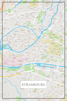 Plakát Strasbourg color
