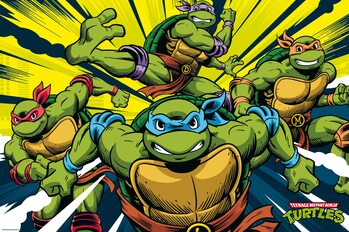 Plakát Teenage Mutant Ninja Turtles - Turtles in Action