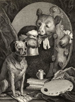 Vászonkép The Bruiser Charles Churchill, once the Reverend, in the Character of a Russian Hercules