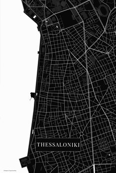 Plakát Thessaloniki black
