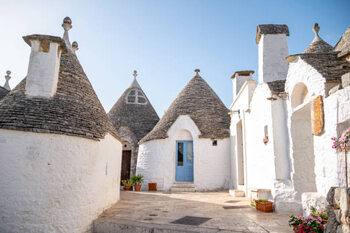 Plakát Traditional Apulian Trulli houses. Apulia, Italy