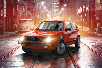 VW Golf I - GTI Plakát