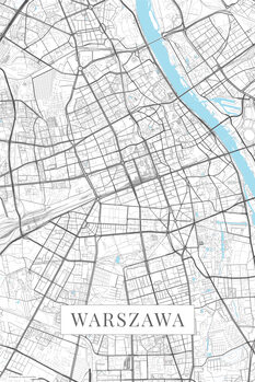 Vászonkép Warzsawa white