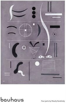 Plakát Wassily Kandinsky - Bauhaus Four Parts