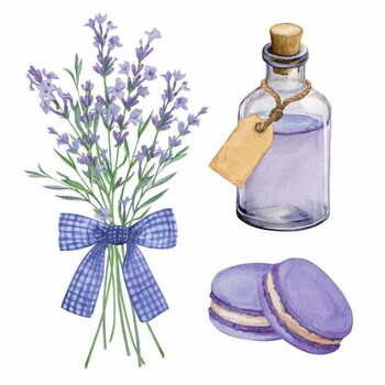 Plakát A bouquet of lavender with a