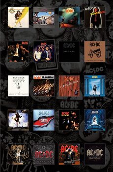 Textilní plakát AC/DC - Albums