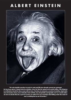 Plakát Albert Einstein - tongue