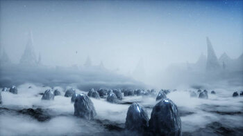 Plakát Aliens eggs on alien planet. Mars