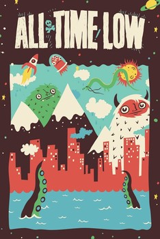 Plakát All time low - monsters