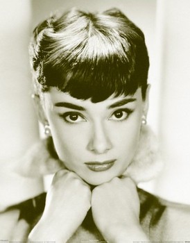 Plakát Audrey Hepburn - sepia