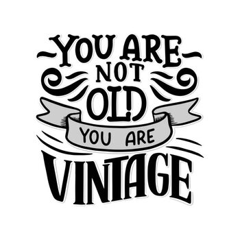 Plakát Birthday lettering in retro style. Anniversary