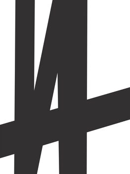 Plakát Black lines on white 2