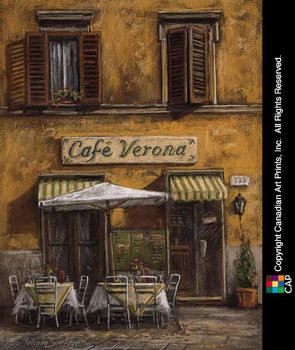 Druk artystyczny Café Verona