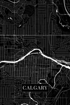 Plakát Calgary black