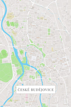 Obraz na plátně České Budějovice color